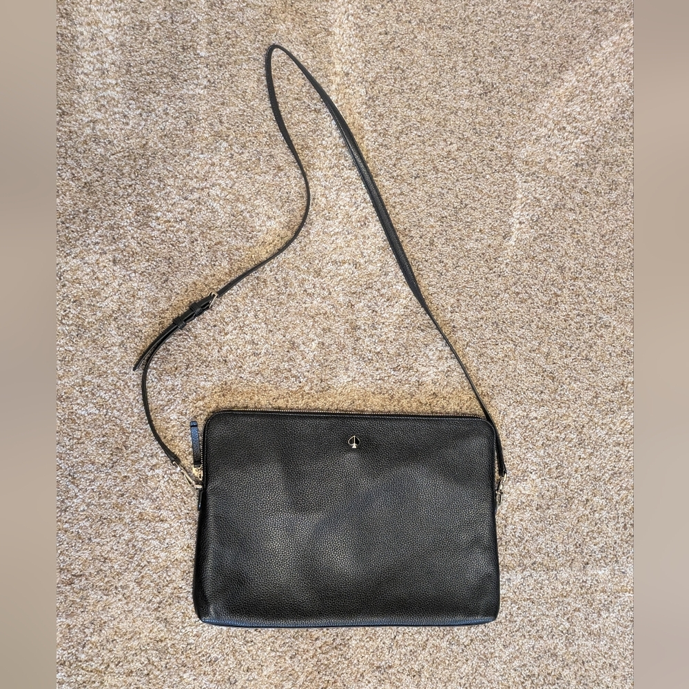 Kate Spade Polly Slim Laptop Sleeve Bag In Black